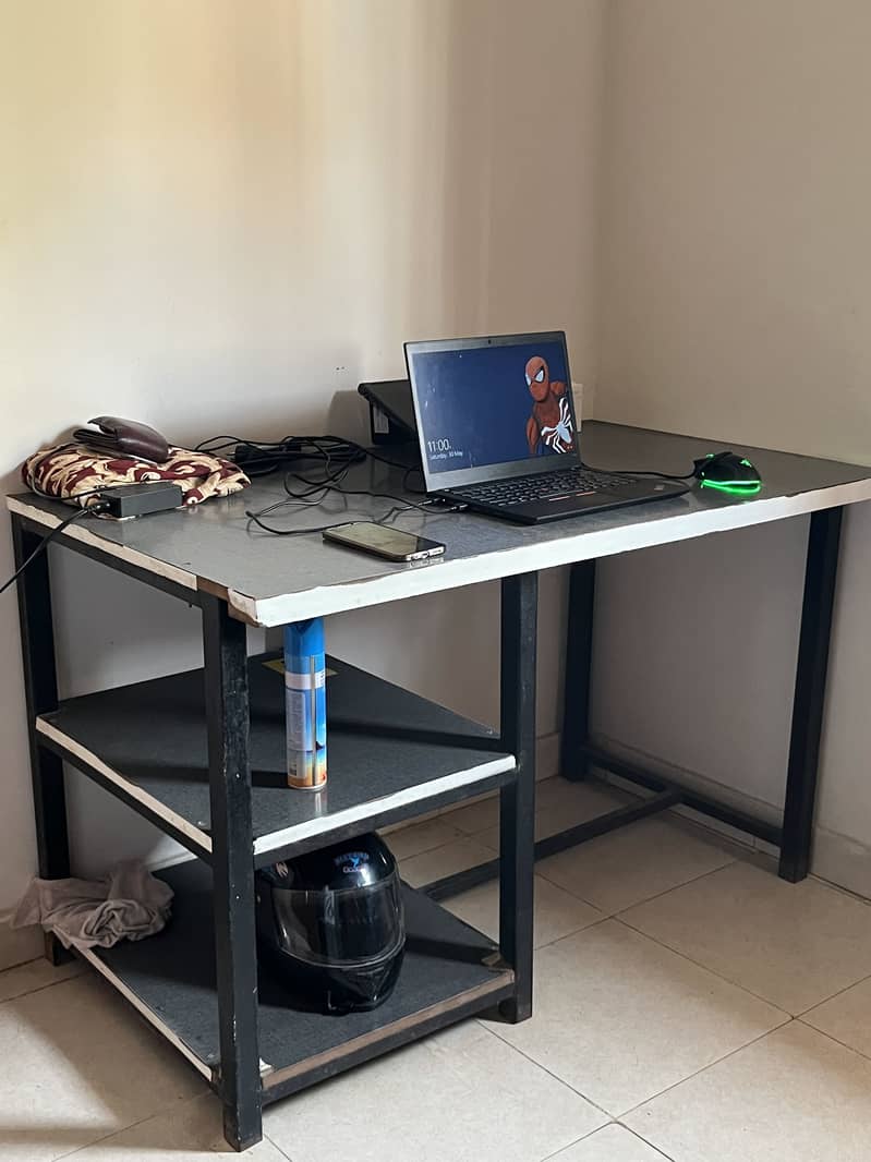 Computer Table With iron Structure. 1