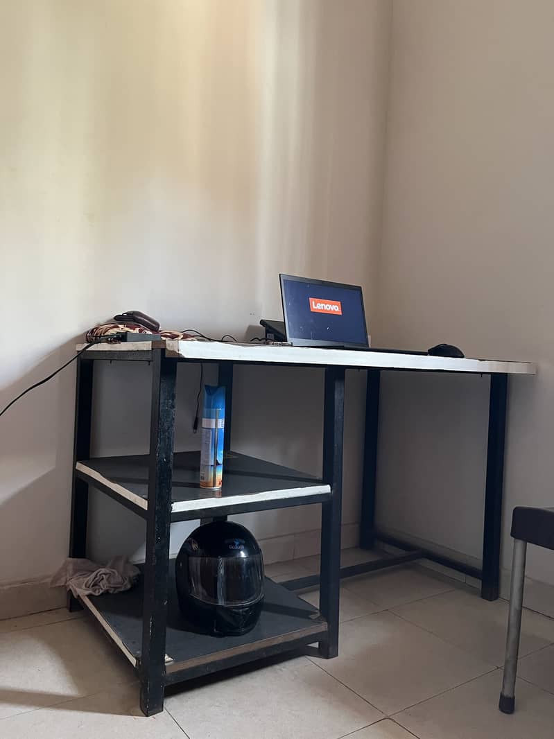 Computer Table With iron Structure. 2