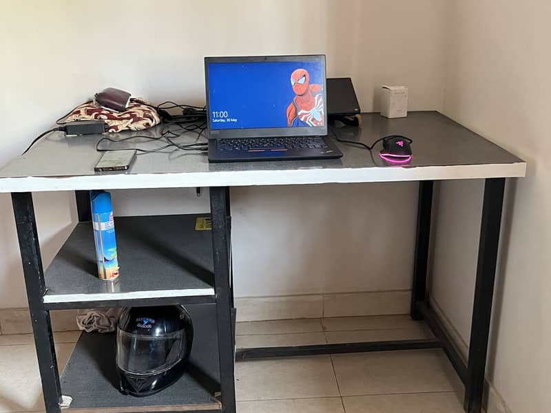 Computer Table With iron Structure. 3