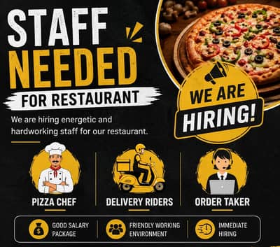 Restaurant Staff Required | Restaurant Jobs | Urgent Hiring | Jobs