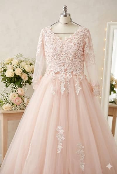 Beautiful Blush Pink Bridal Maxi / Gown for Sale