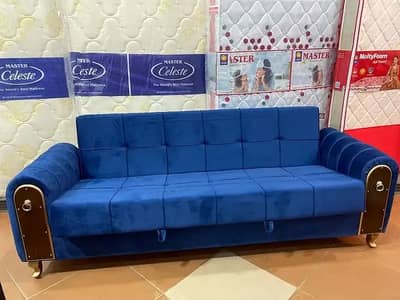 sofa cum bed/2 in 1 sofa/sofa bed/wooden sofa/3 seater Molty foam sofa