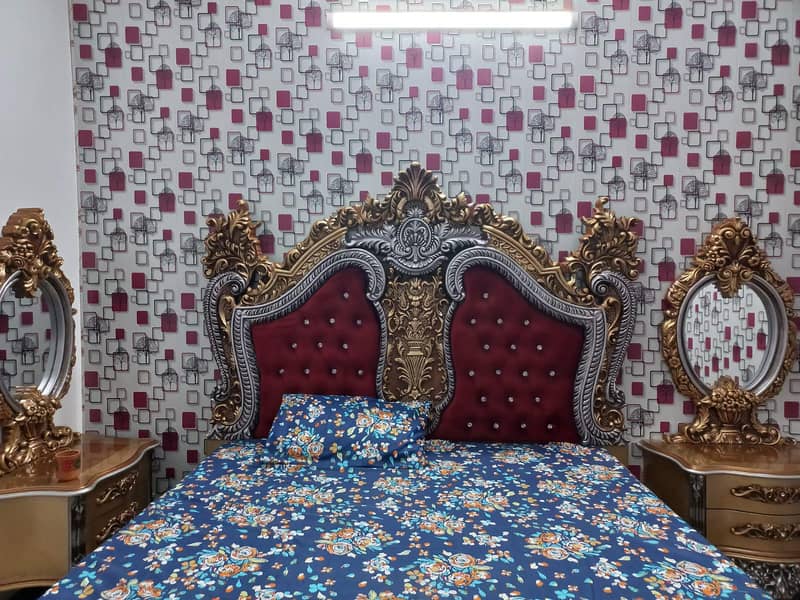 Bed with Side Table 3