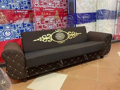 sofa cum bed/2 in 1 sofa/sofa bed/wooden sofa/3 seater Molty foam sofa