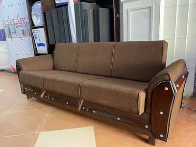 sofa cum bed/2 in 1 sofa/sofa bed/wooden sofa/3 seater Molty foam sofa
