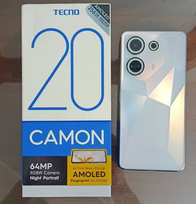 Tecno Camon 20 10 on 10 condition No Scratches No Fault All Good