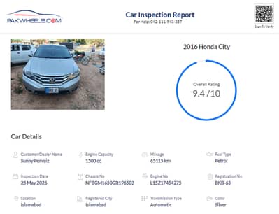 Honda City Aspire Prosmatec 1.3 i-VTEC 2016 10/10