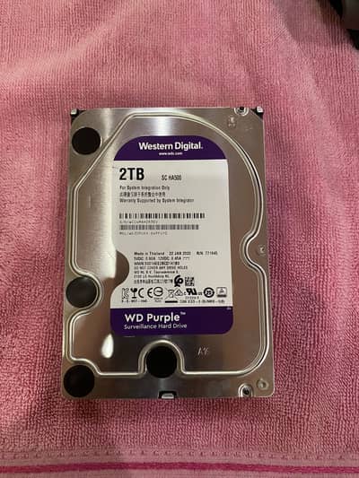 WD Purple 2TB Surveillance Hard Drive