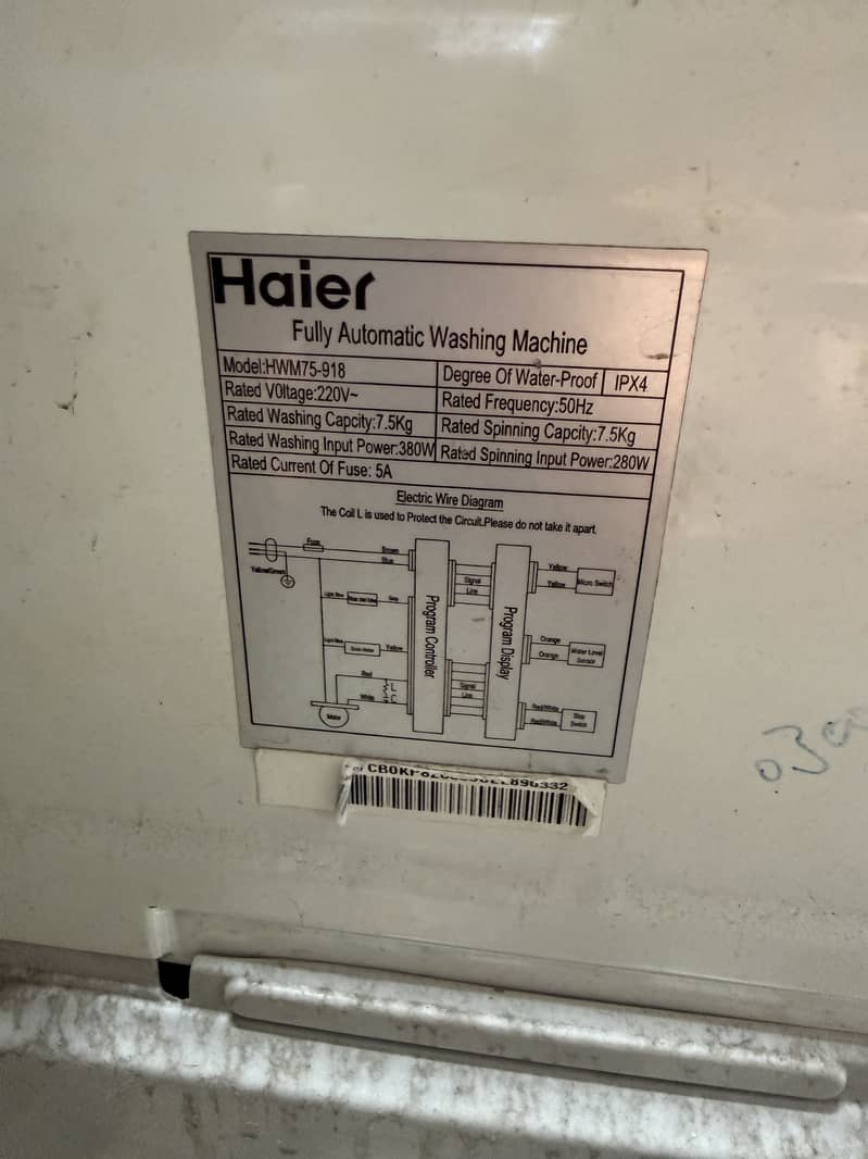 Haier Automatic Washing Machine 8
