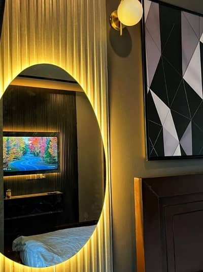 Daily basis and weekly basis One BHK fully furnished luxury apartments available for rent Gulberg greens Islamabad