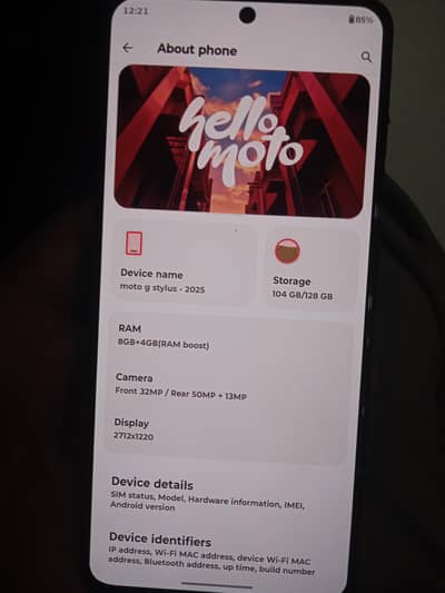 Moto G Stylus 2025 non pta sim lock just few days used2