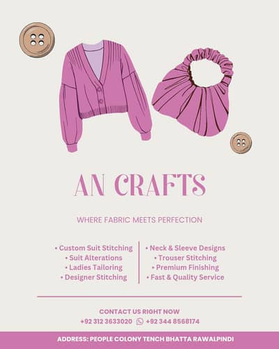 AN Crafts Ladies Suit Stitching Service