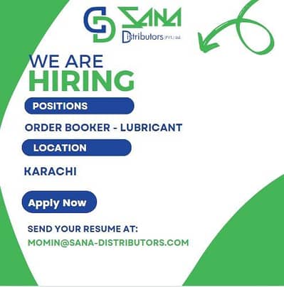 hiring open for order booker's