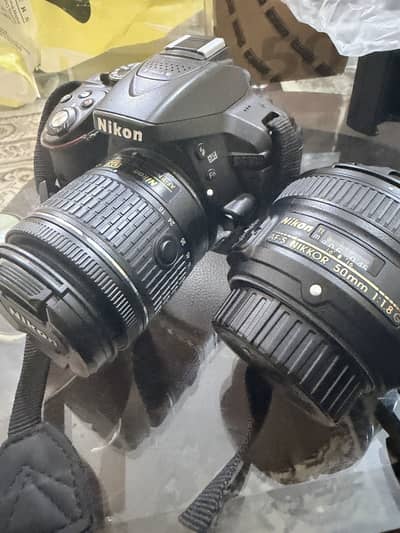NIKON D5300 Camera 18 55mm Lens &  AF-S 50mm f/1.8G