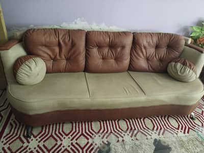 Leather 5 seater sofa set