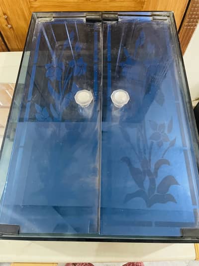 Small Glass Cupboard + Wall Hanging Mirror 24×18