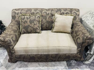 Elegant 2+3 Seater Sofa Set with Cushions – Good Condition