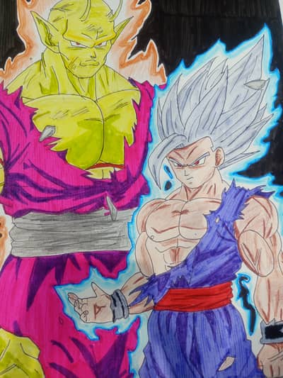 Beast gohan and orange piccolo