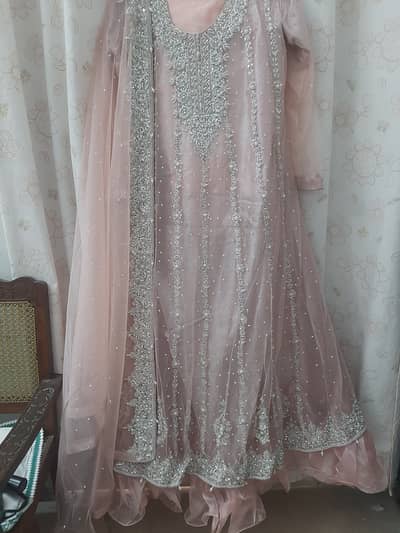 Elegant Light Pink Embroidered Formal Dress with Dupatta – Perfect for