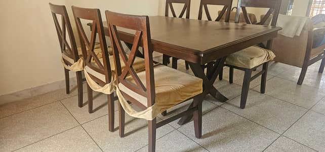 Dining table with chairs for sale
