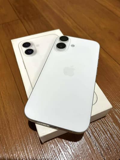 Apple iPhone 16 JV 10/9 condition 89 health white color with box