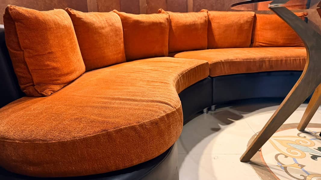 6 Seater Sofa Set || SOLID WOODEN SOFAS SET | SOFA SET | ROUND SHAPE 5