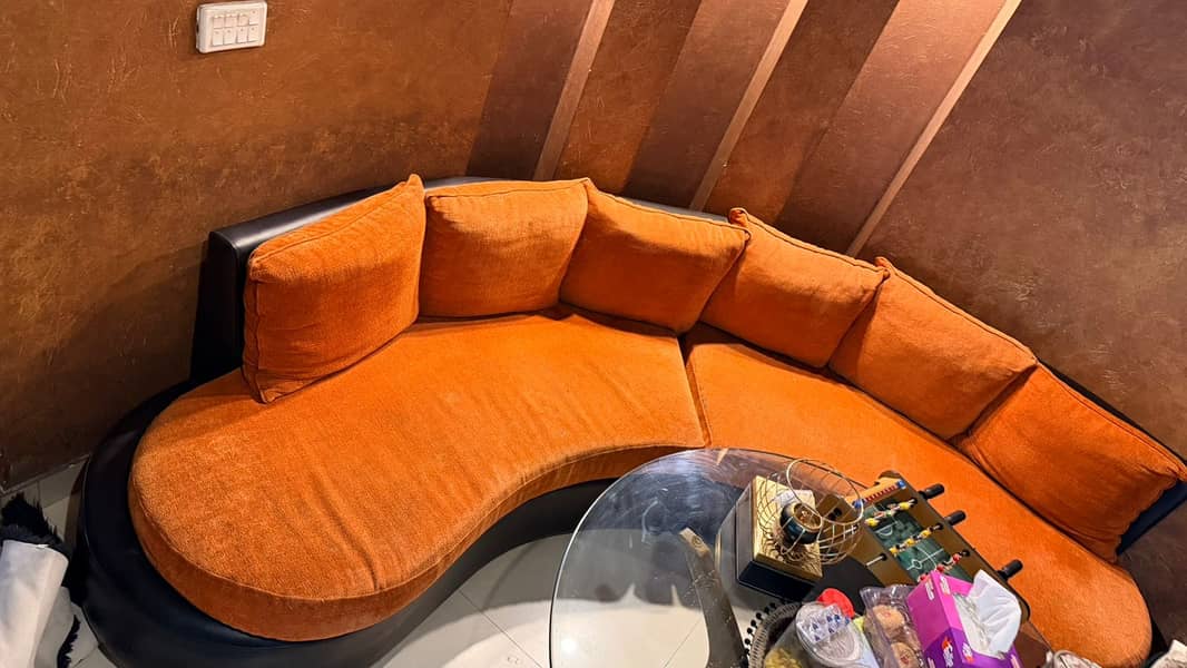 6 Seater Sofa Set || SOLID WOODEN SOFAS SET | SOFA SET | ROUND SHAPE 2