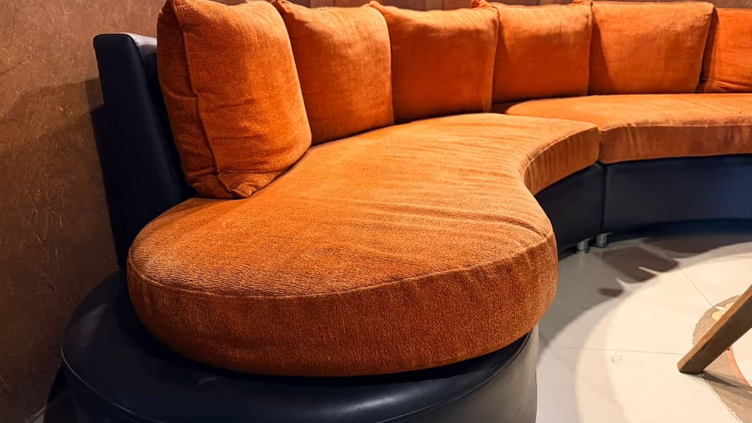 6 Seater Sofa Set || SOLID WOODEN SOFAS SET | SOFA SET | ROUND SHAPE 4