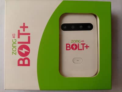 Zong bolt+ 4G WIFI device| 2300mAh Li-ion 8.74 Wh battery| 10 users.