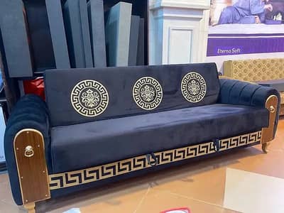 sofa cum bed/2 in 1 sofa/sofa bed/wooden sofa/3 seater Molty foam sofa