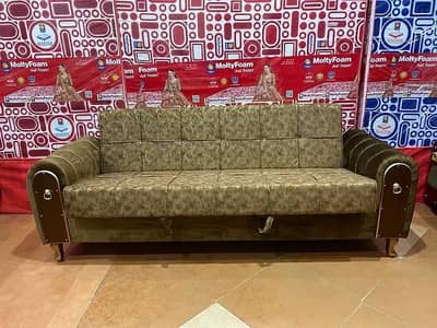 sofa cum bed/2 in 1 sofa/sofa bed/wooden sofa/3 seater Molty foam sofa