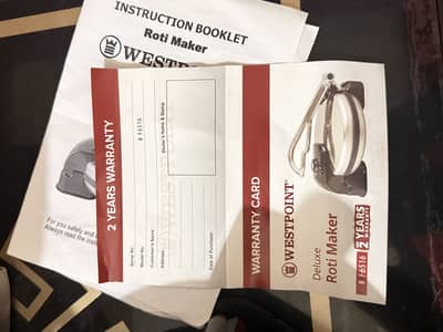 Westpoint deluxe roti Maker WF-6516 brand new