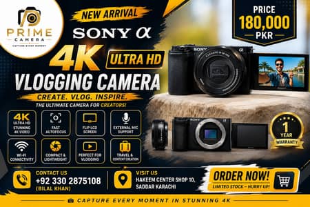 4K ultra HD vlogging camera | flip LCD | fast autofocus