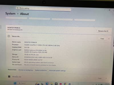 HP Envy 15 | Core i7 5th Gen | 16GB RAM | 256GB SSD | Fast Performance