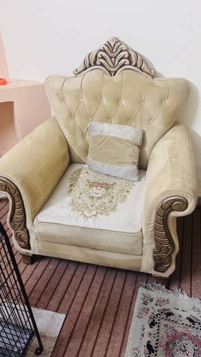 7 Seater sofa with cushion and sofa covers