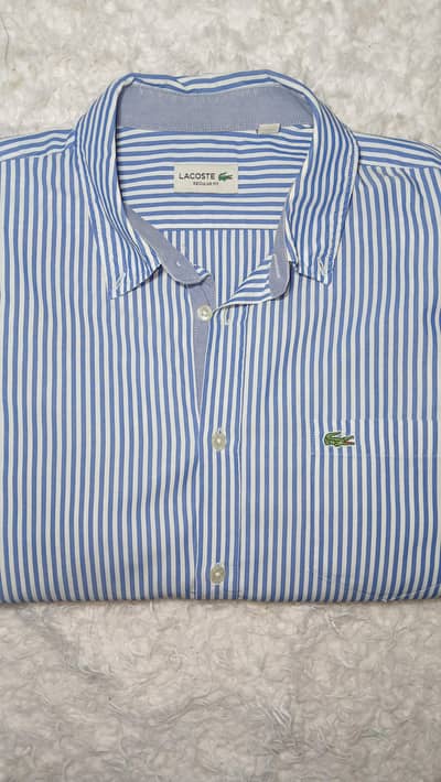  Lacoste Regular Fit Striped Shirt 
