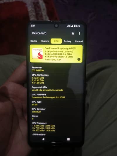Sharp Aquos R5G Official PTA 12 / 256 gaming phone exchange possible