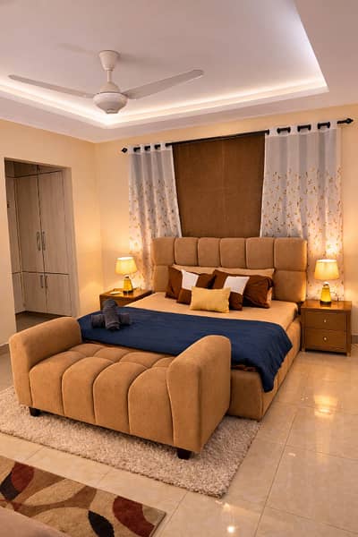 2 bed furnished apartment available for daily Basis