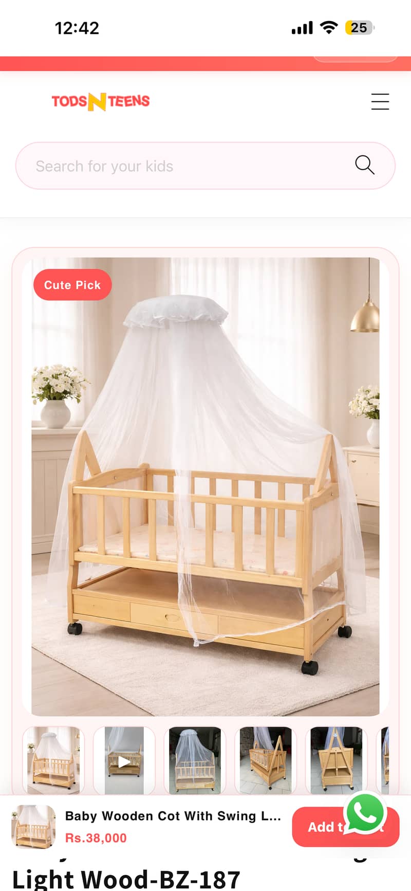 Cradling swing Cot 9