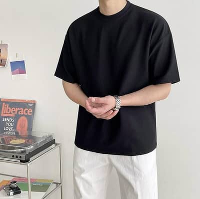 Wholesale Premium Cotton Drop Shoulder T-shirts