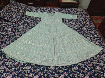 Ice Blue Colour Maxi