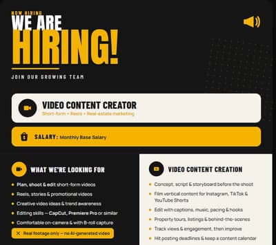 Video content creation specialist