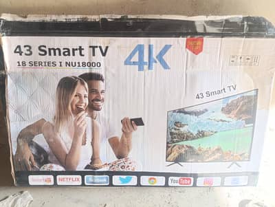 43" Smart LED TV 4K Android Smart TV – Excellent Condition