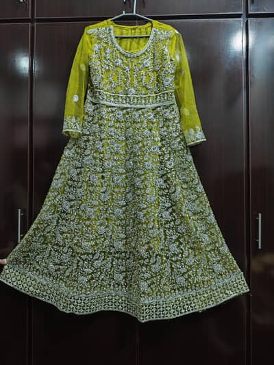 mehndi green / parrot green colour Maxi
