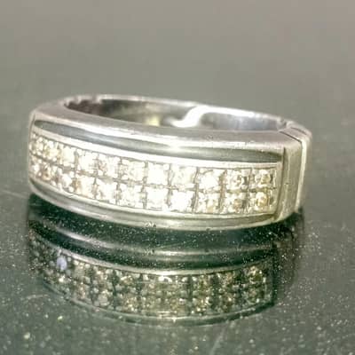 Natural gemstones and diamond silver rings
