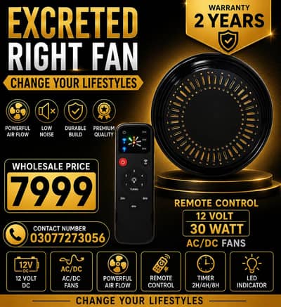 New AC DC fans available
