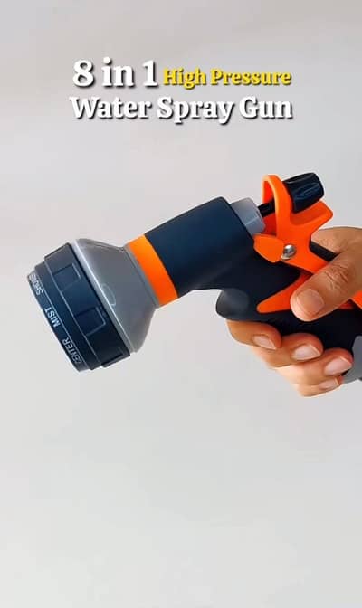 8-in-1 Pressure Water Spray Gun. Cash on delivery with free delivery
