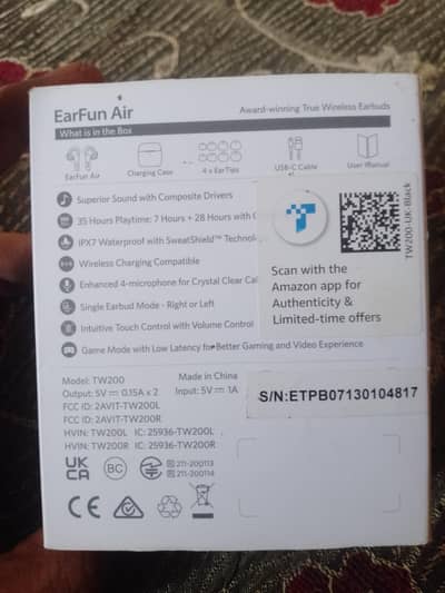 EARFUN AIR (ear buds) waterproof