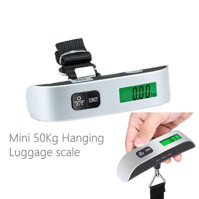 Protable Digital Luggage Scale 50KG LCD Display Hanging