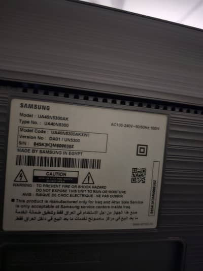 Samsung Smart LED tv for sale (40 inch)